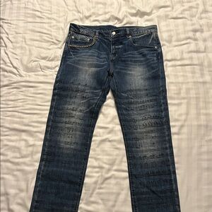 Hysteric Glamour Studded Music Notes Jeans